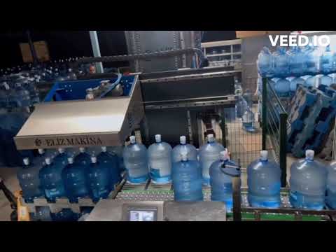 Robotik damacana paletleme hattı